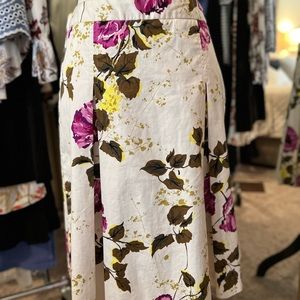 Banana Republic Vintage Floral Pattern Skirt 4